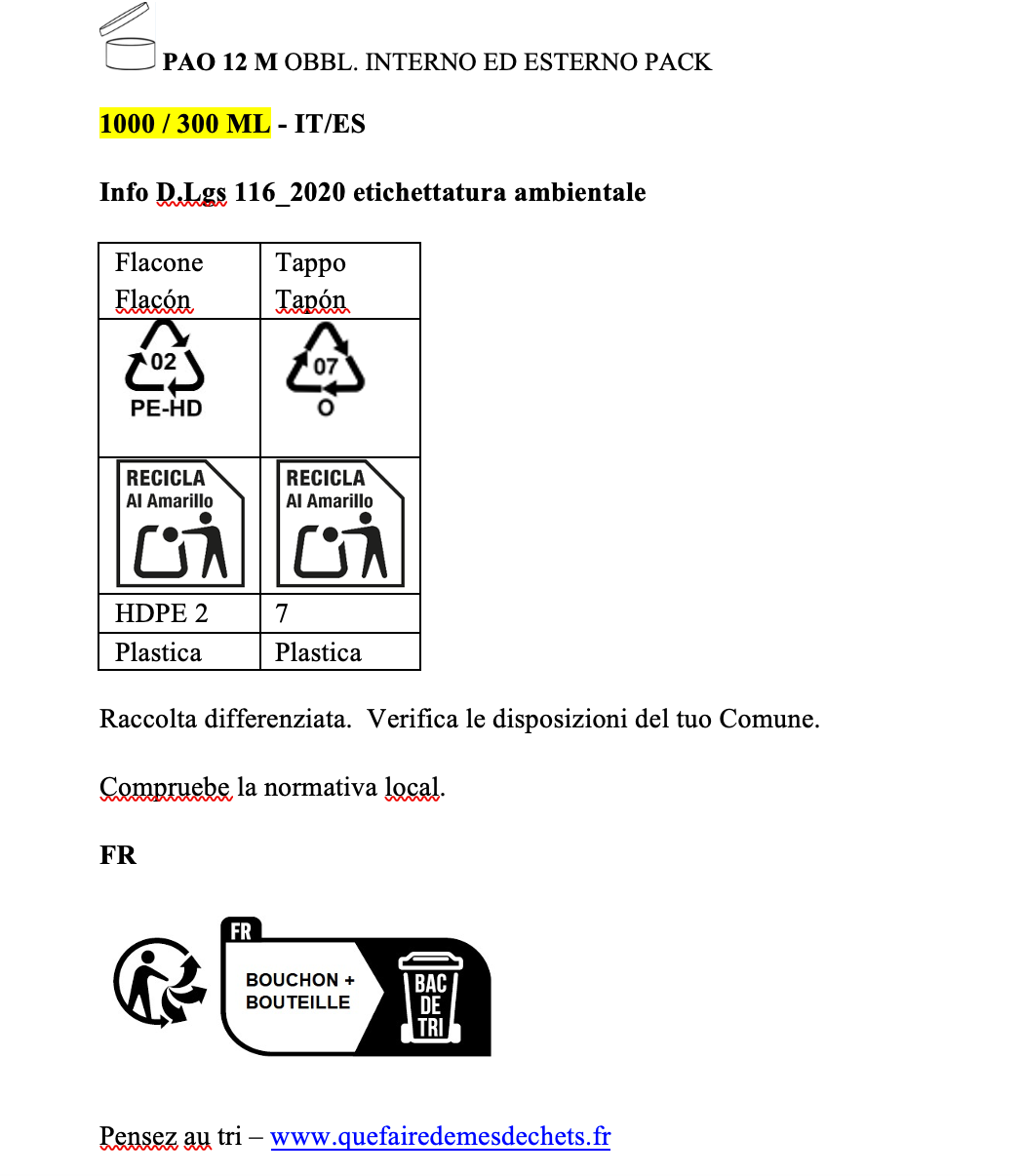 Etichettatura ambientale